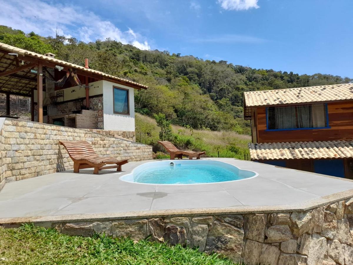 ルミアル Chale Com Agua De Nascente E Com Vista Panoramicaヴィラ エクステリア 写真